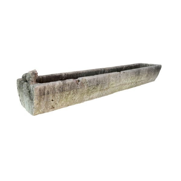 STONE TUBE WITH LION